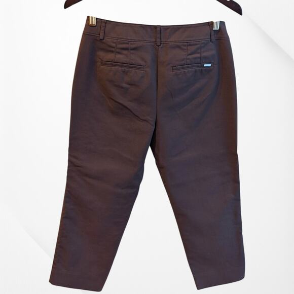 White House Black Market Slim Ankle Length Brown Pants  With Side Zipper - 4 - Picture 2 of 8